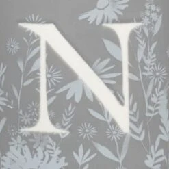 B&M Floral Alphabet Mug (Assorted) -Household Product Store 394402 floral alphapet mug grey n 2