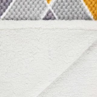 B&M Simply Geo Waffle Throw - Ochre 6 B&M Simply Geo Waffle Throw - Ochre - Image 4