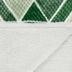 B&M Simply Geo Waffle Throw - Green -Household Product Store 394920 simply geo waffle throw green 4