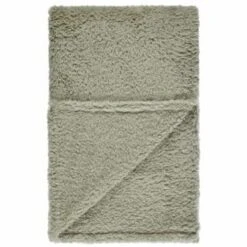 B&M Simply Two Tone Teddy Throw - Sage -Household Product Store 394928 simply plain teddy throw sage