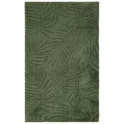 Large Leaf Embossed Green Throw -Household Product Store 394947 large leaf embossed green throw 2