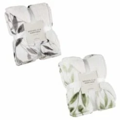 Winston Mono Leaf Sherpa Throw -Household Product Store 394976 394948 winston leaf sherpa throw group 1