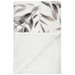 Winston Mono Leaf Sherpa Throw -Household Product Store 394976 winston leaf sherpa throw mono 3