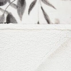 Winston Mono Leaf Sherpa Throw -Household Product Store 394976 winston leaf sherpa throw mono 4