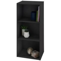 B&M Essentials 3 Tier Shelf - Black