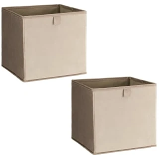 Lokken Velvet Storage Cubes 2pk - Mushroom 5 Lokken Velvet Storage Cubes 2pk - Mushroom - Image 3