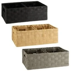 B&M Caen Set Of 3 Paper Rope Baskets - Natural -Household Product Store 395883 395868 395869 caen set of 3 paper rope baskets group