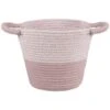 B&M Two Tone Rope Basket - Pink
