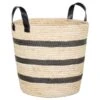 B&M Striped Basket - Mono -Household Product Store 395928 mono stripe basket1