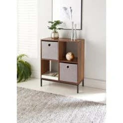 Lokken Teddy Storage Cubes 2pk - Grey -Household Product Store 395966 2pk teddy lokken grey