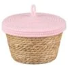 B&M Kendall Basket With Lid - Pink 1 B&M Kendall Basket With Lid - Pink -Household Product Store 395976 kendall basket with lid pink 2