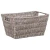 B&M Paper Rope Basket - Grey -Household Product Store 395984 paper rope basket grey