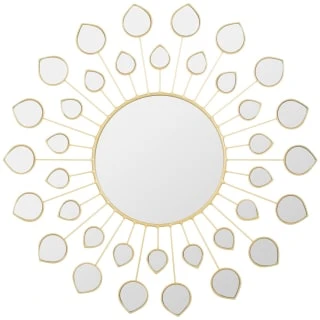 B&M Gold Mirrored Petal Mirror 3 B&M Gold Mirrored Petal Mirror