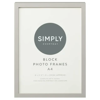 Simply Everyday A4 Block Frames 3pk - Grey 4 Simply Everyday A4 Block Frames 3pk - Grey - Image 2