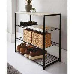 B&M Michigan 4 Tier Multi Purpose Shoe Storage