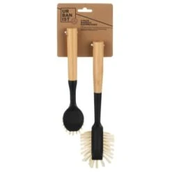 B&M Bamboo Dish Brushes 2pk -Household Product Store 397041 2pk bamboo dishbrushes