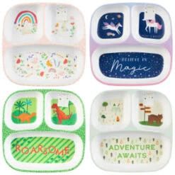 Kids Small Platter - Dinosaur -Household Product Store 398592 398594 kids small platter group