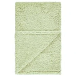 Simply Kids Teddy Throw - Sage -Household Product Store 400205 simply kids teddy rolled kids throw sage 2
