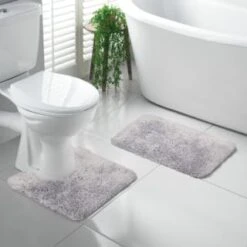 Grey- Tufted Bath Mat 7 Grey- Tufted Bath Mat -Household Product Store 400281 400286 tufted bath and ped mat grey 2 1